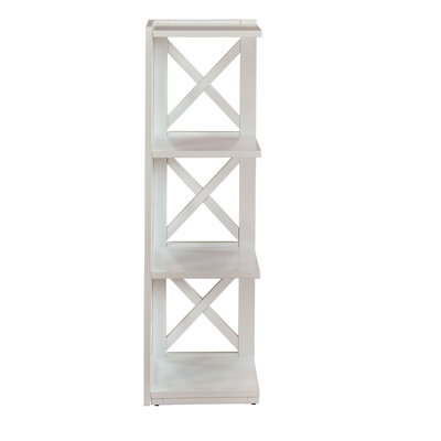 Safuad 39.15" H X 15.86" W Solid Wood Corner Bookcase