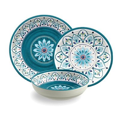 Mauricio Melamine Dinnerware - Service for 4