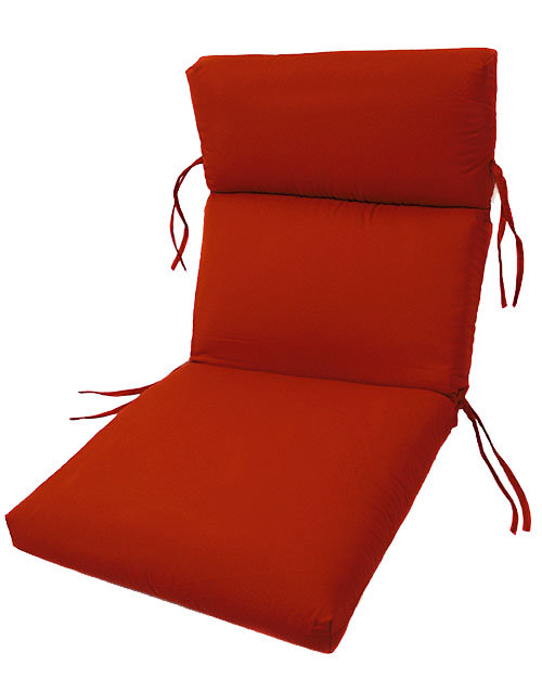 Coussin de siège / dossier Kippie intérieur / extérieur Sunbrella, Toile Sunbrella® rouge Jockey