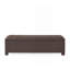 Banc de rangement en osier