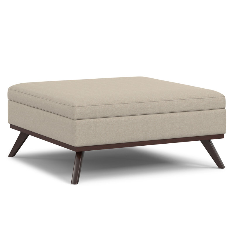 Table basse avec repose-pieds Owen XL, Naturel