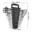 Ensemble de clés combinées 30 PCS SAE 1/4 "à 1", support de rangement métrique 8mm à 24mm