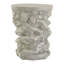 Table d'appoint grise ronde en faux gris MGO, table d'appoint pré-assemblée, capacité de poids de 80 lb, table d'appoint rustique intérieure / extérieure pour patio, salon