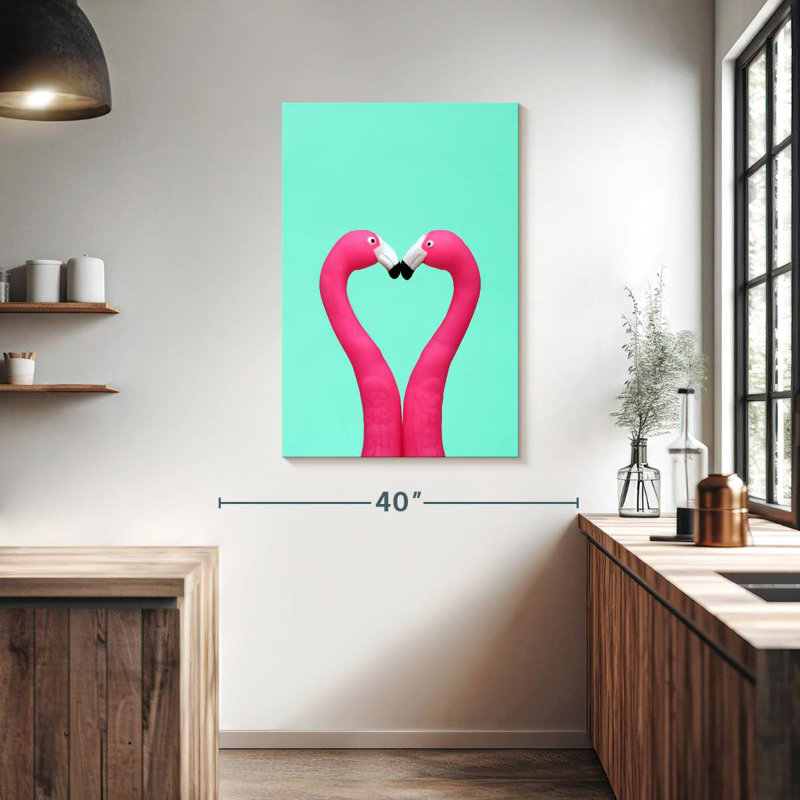 Jolis flamants roses, 39" H x 26" W