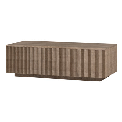 Tiegan 48" Wide Rectangular Fluted Coffee Table
