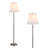 60'' Matte Brushed Nickel Floor Lamp