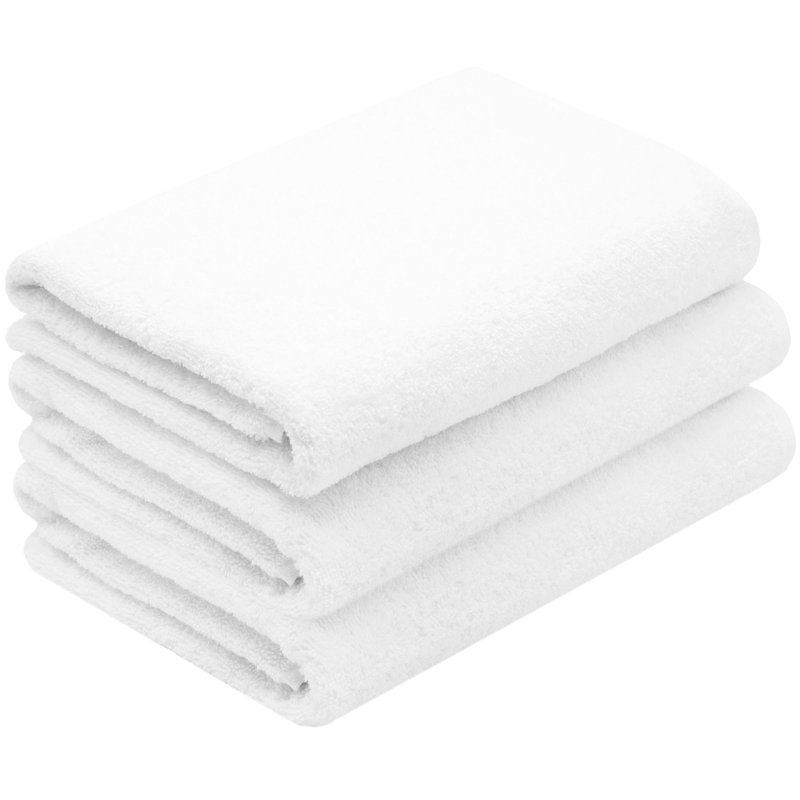 Midweight Bath Towel, White