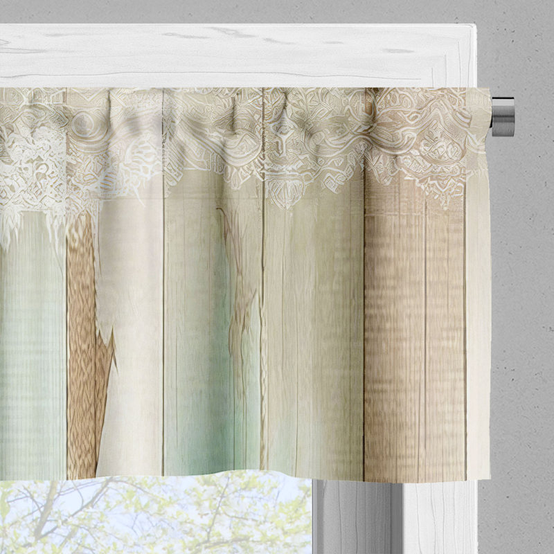Tailored Window Valance, 42" W x 12" L