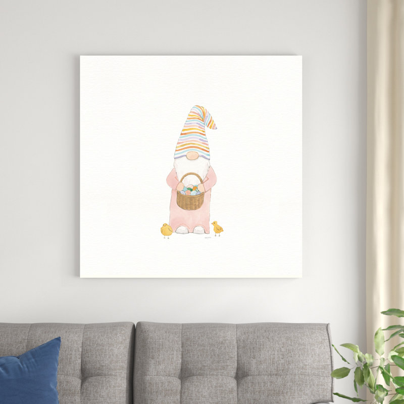 " Easter Gnomes II ", 36" H x 36" W x 1.25" D