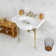 Edwardian Porcelain Square Console Bathroom Sink with Overflow