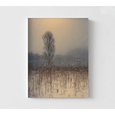 Lonely Tree By Anastasios Gialopoulos, Abstract Nature Living Room Decor, Botanical Painting Print, Tree Wall Art, Large Lobby Wall Decor