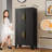 Black Storage Cabinet, Kitchen Pantry Cabinet with 4 Doors and 3 Adjustable Shelves, Pantry with Adjustable Leveling Foot for Kitchen, Living Room and Dinning Room. 47" H-918592972
