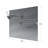 Ancona 36" Stainless Steel Backsplash with Two-Tiered Shelf and Rack