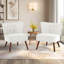 72 cm Wide Velvet Wingback Accent Chair with Button-Tufted Back-591419224