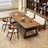 Brown Rectangular Solid Wood desk-108071154