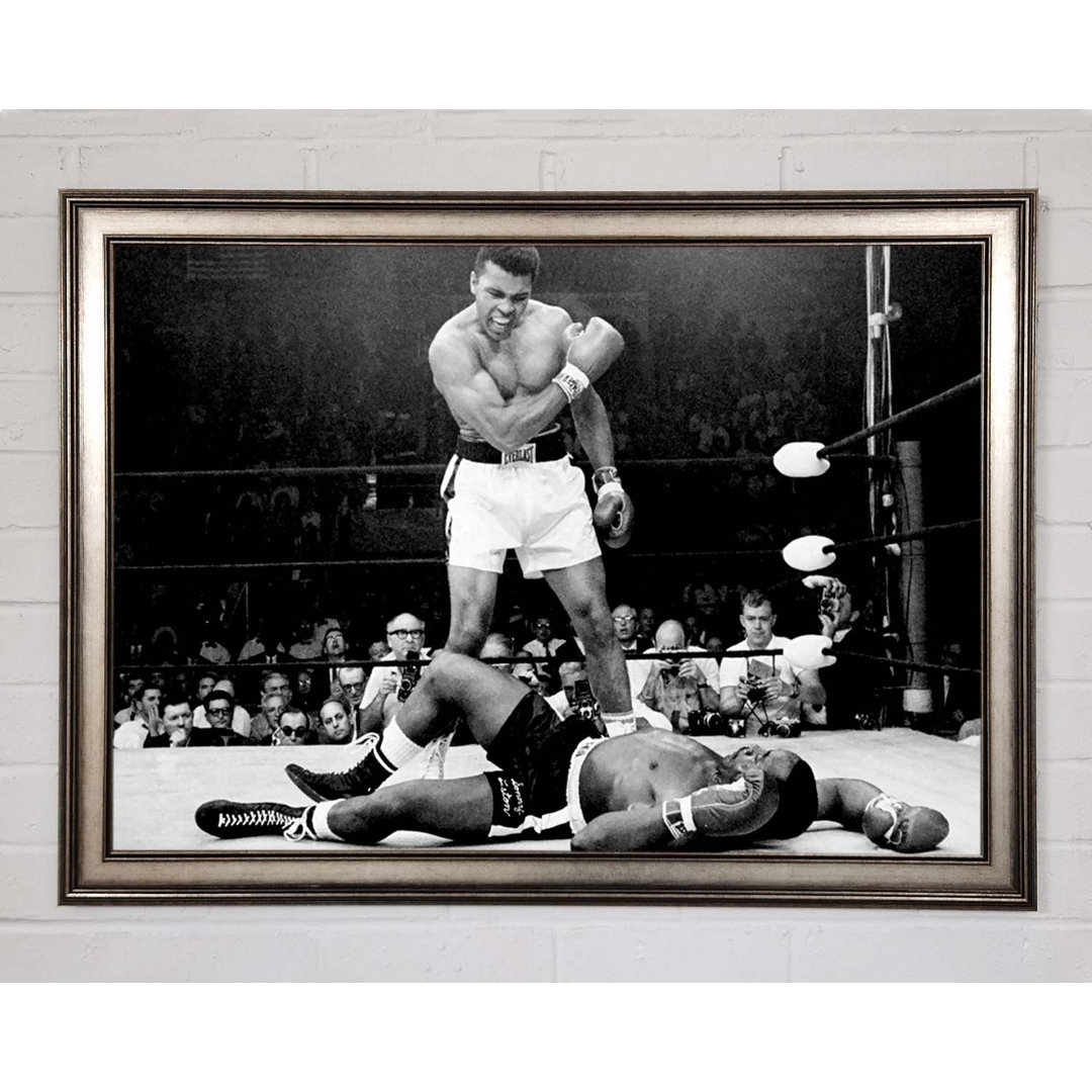 Muhammad Ali Knockout - Einzelner Bilderrahmen Kunstdrucke