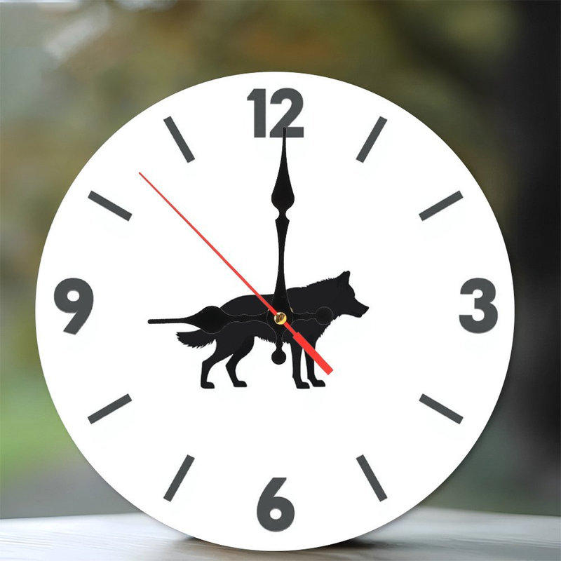 Bear Wooden Wall Clock