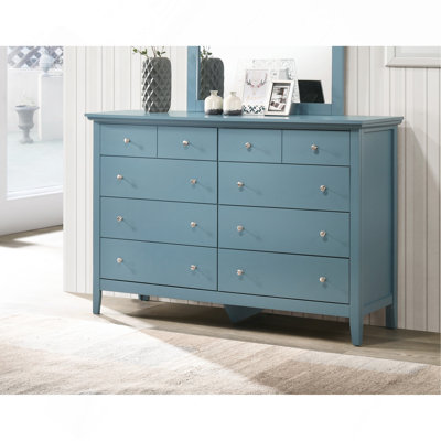Commode élégante élégante sarcelle pour toute pièce
