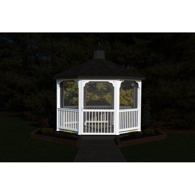 YardCraft Metal Screen for Gazebo, Vinyl