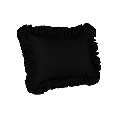 400TC Sateen Solid Cotton Ruffle Pillow Sham