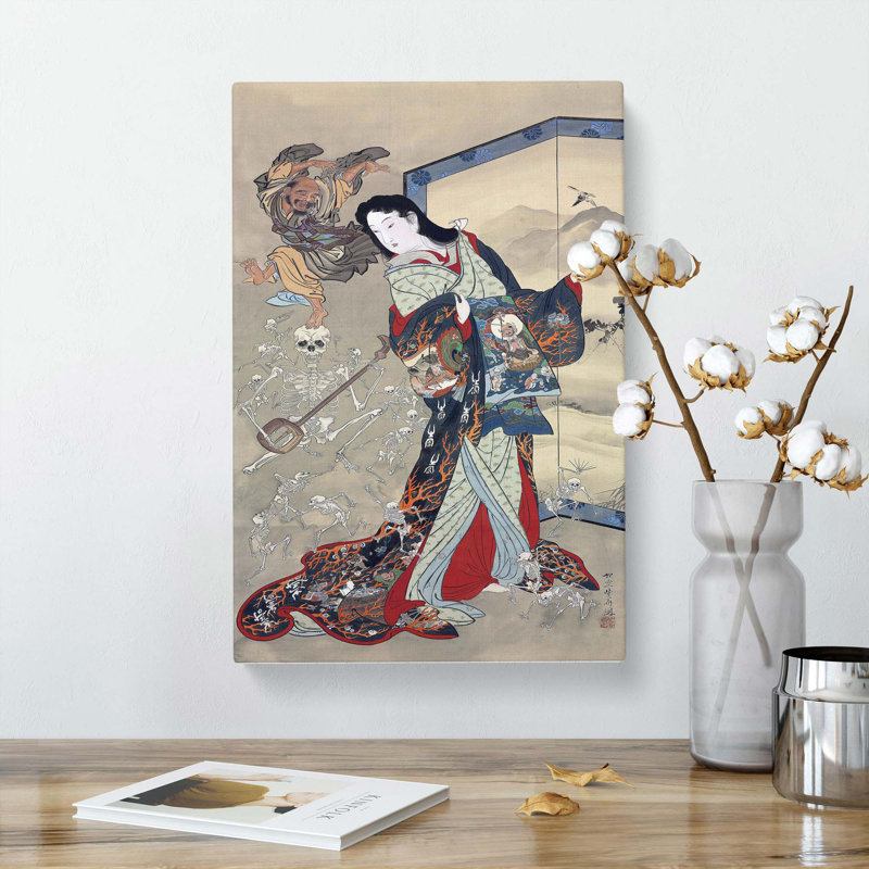 Hell Courtesan 1 Piece Wrapped Canvas Painting, 60cm H x 40cm W x 3cm D