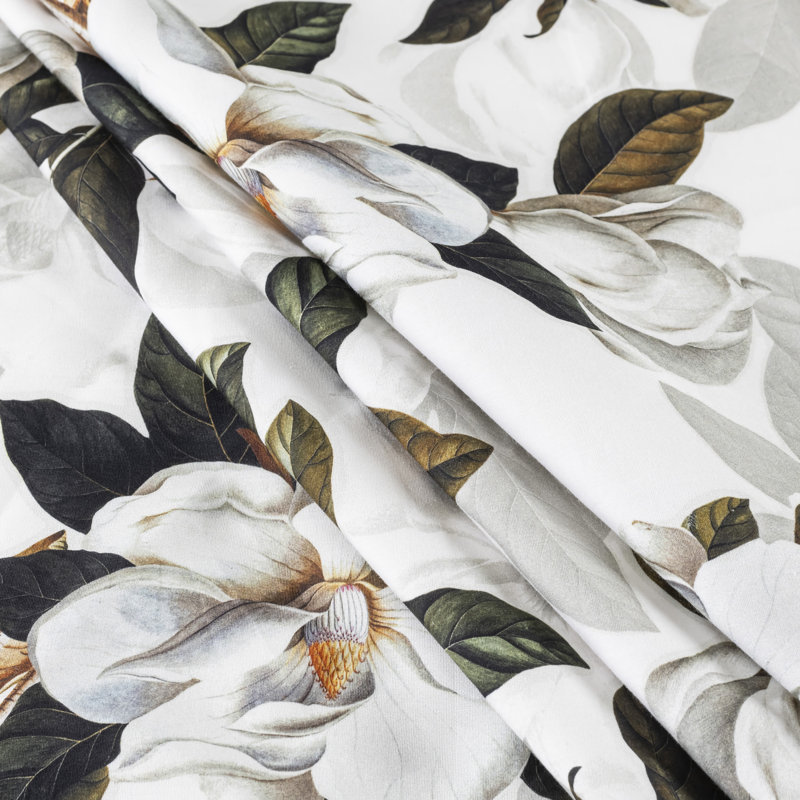 Magnolia Cotton Floral Comforter, Queen Comforter + 2 Standard Shams