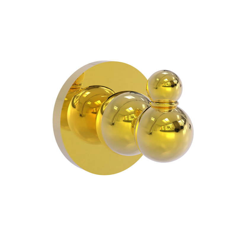 Beresford Wall Mounted Utility Hook, Polished Brass