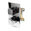 Mélangeur de douche thermostatique 1 bouton carré-38783256
