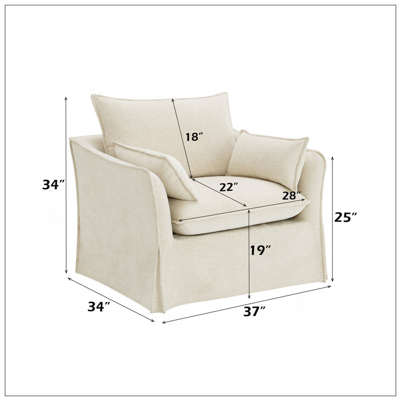 Fauteuil en lin confortable avec de multiples fonctionnalités pour différents environnements