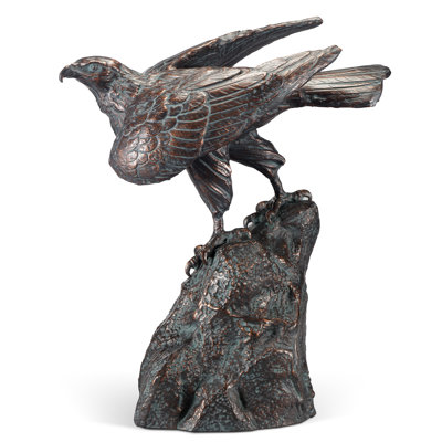 Perching Hawk Sculpture
