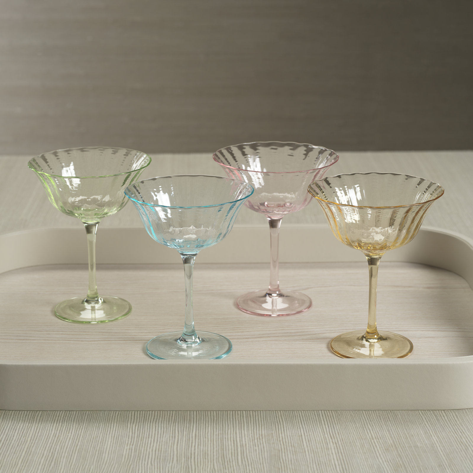 Apéritif Ribbed Coupe Glass, Chartreuse