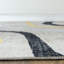 Tapis contemporain à lignes abstraites patinées antidérapantes-462787212
