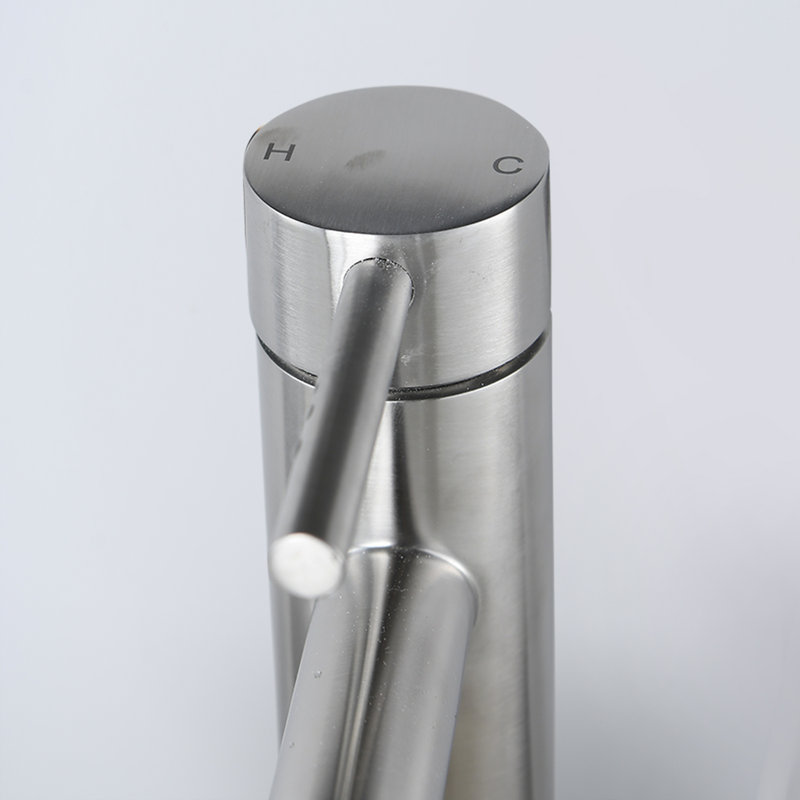 Robinet pour salle de bain Aurelia, Nickel brossé