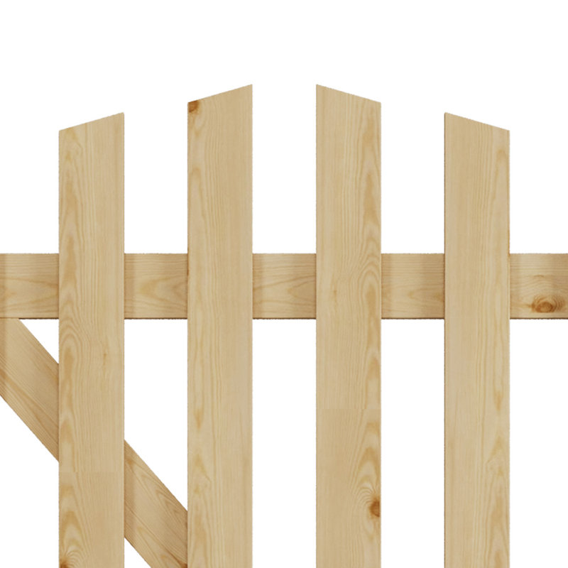 Adelheid Wood Gate, Wooden, 120cm H x 76cm W x 5cm D