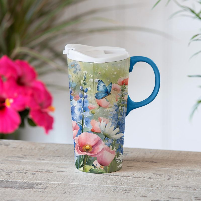 Boîte-cadeau en céramique Wildflowers, 17 oz, boîte-cadeau