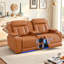 Canapé double inclinable électrique en similicuir haut de gamme-855371835