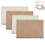  Velvet Reversible Premium Vegan Leather 12" X 18" Rectangular Placemats Set Of 4