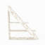 Modern Marble Design Bookshelf, White Finish, 47.2 x 51.9 x 9.8 inches | 100% Melamine Coated Particle Board, Thickness: 0.71 inches | Stylish & Functional Storage Solution for Home or Office, Space-Saving Design-1296536248