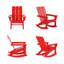Chaise berçante d'extérieur en plastique Joubert-83604402
