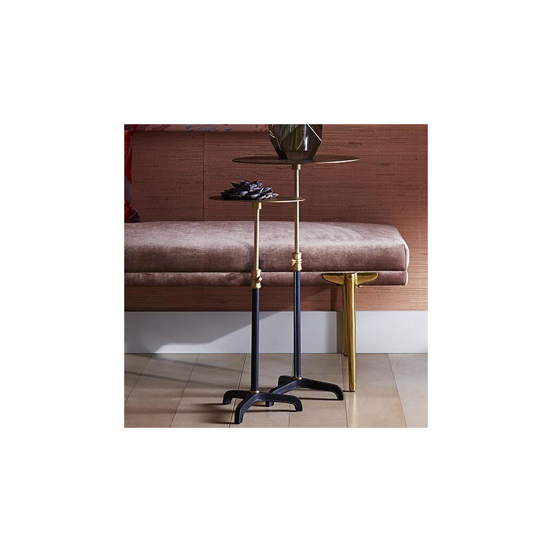 Pedestal Accent Table, Indigo