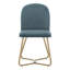 Chaise d'appoint rembourrée en lin Ainhoa-207985054