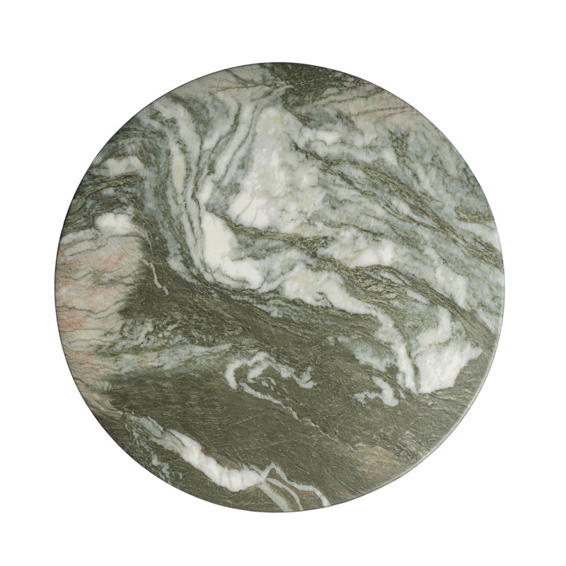 Selene Faux Green Marble End Table