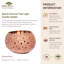 Photophore en bois 4 po