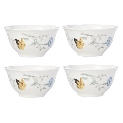 Butterfly Meadow 4-Piece Rice Bowl Set