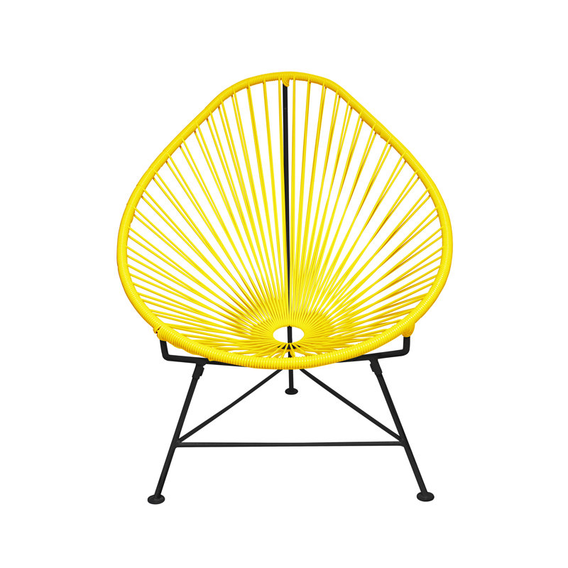 Chaise de jardin, Crème/noir