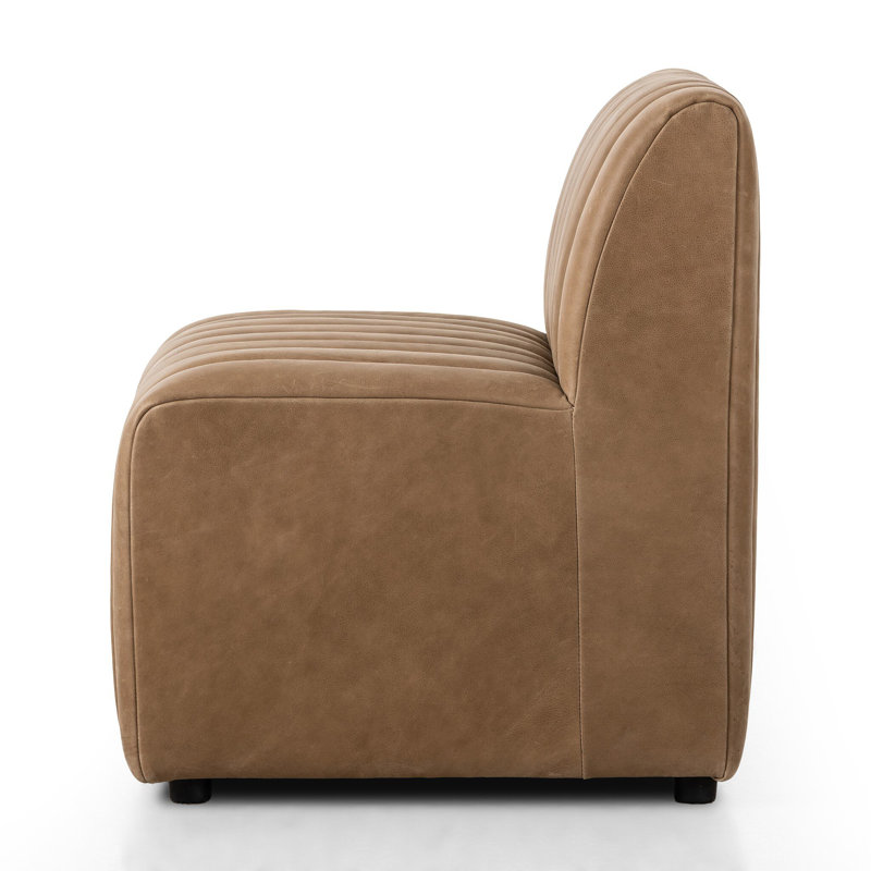 Grayson Upholstered Dining Chair, Palermo Drift Genuine Leather