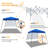 Camdyn 8 Ft. W x 8 Ft. D Iron Pop-Up Canopy with Side Panel-1664562431