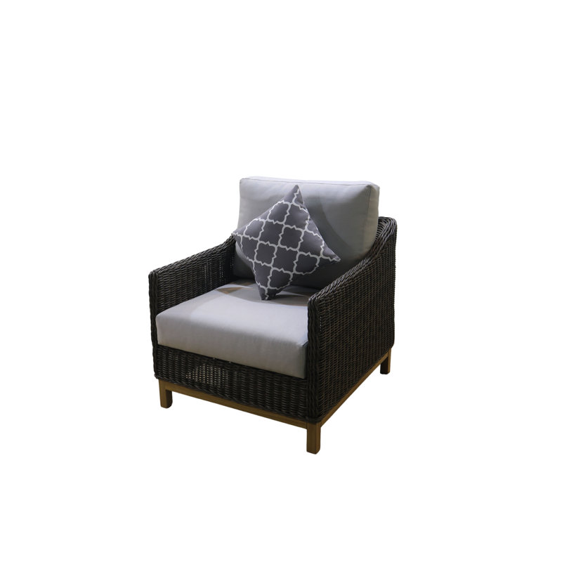 Fauteuil club avec coussin Gerane