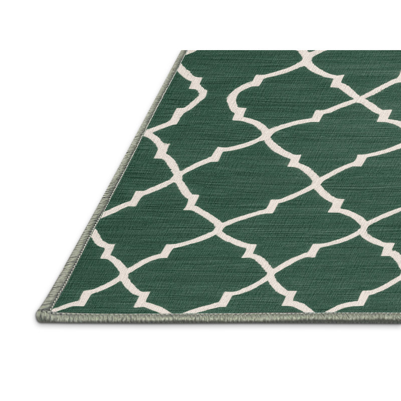 Tapis vert en treillis lavable à la machine, Rectangulaire 8 pi x 10 pi
