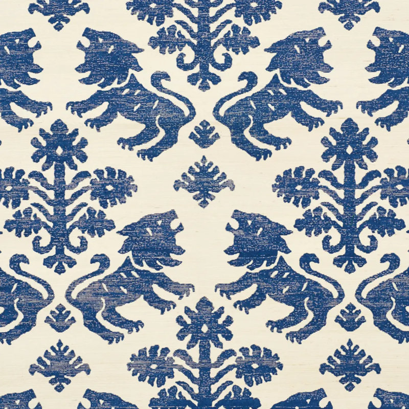 Papier peint Regalia Sisal, Bleu